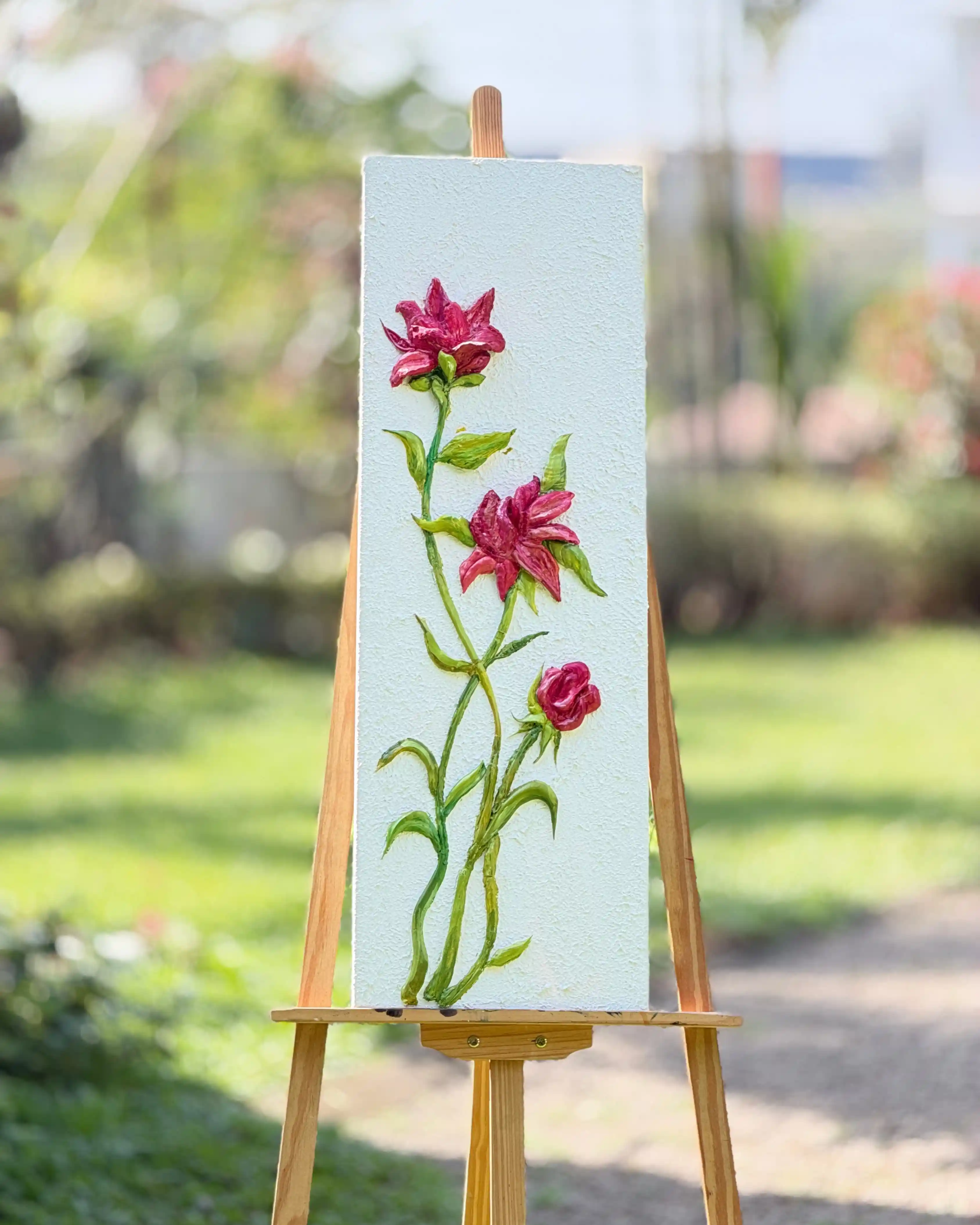 Relief Art Classes *@ C2D  – 3D Textured Floral Art on Canvas